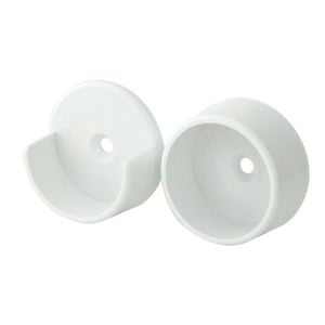 Italio 35mm Wardrobe Rail Socket - 2 Pack