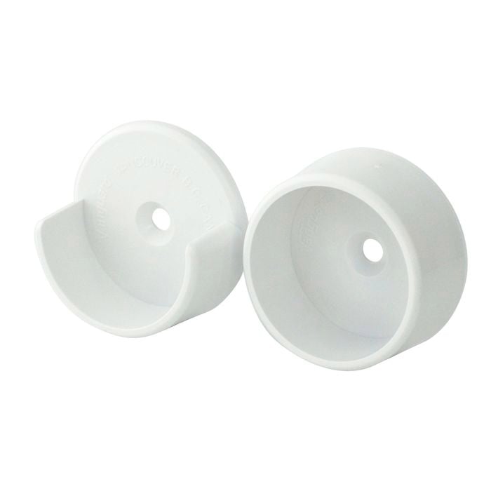 Italio 35mm Wardrobe Rail Socket - 2 Pack