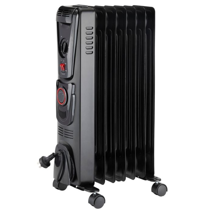 Arlec 1500W 7 Fin Oil Heater With 24Hr Timer