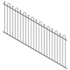 ProtectorAl 1201-2400W x 1200H Monument Loop & Spear Top Pool Fence Panel Raked 16-30º