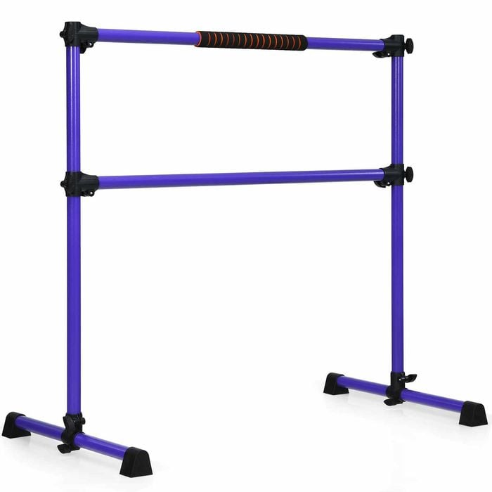 Costway Kid Adjustable Ballet Barre Double Dance Bar Portable Ballet Bar