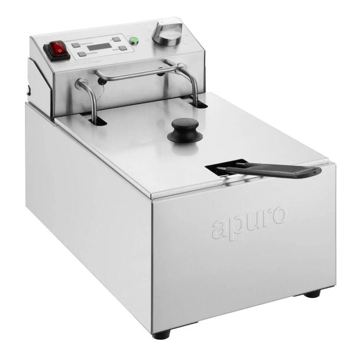 Apuro Single Electric Fryer With Timer 5ltr - Cu622-a