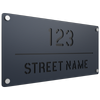 ProtectorAl 580 x 280mm Deep Ocean Aluminium Cut Through Custom House Sign