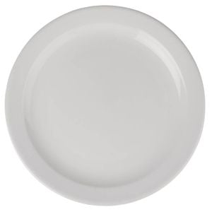 Olympia Plates Athena Narrow Rimmed 255mm 12 Pack Ceramic Dinnerware