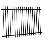 ProtectorAl 2400 x 1800mm Black Steel Security Fence Panel