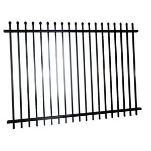 ProtectorAl 2400 x 1800mm Black Steel Security Fence Panel