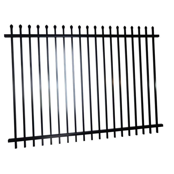 ProtectorAl 2400 x 1800mm Black Steel Security Fence Panel