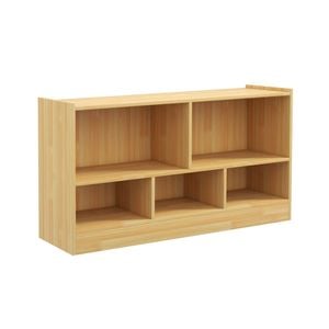 Costway Wooden Kids Toy Storage Cabinet, Natural