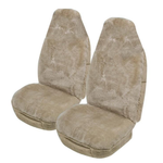 MyCar Sheepskin Seat Covers Universal 16mm Mocha