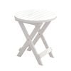Lauft Folding Table Bamboo Wood Round Foldable Table Patio Picnic Table