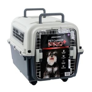 Paws & Claws 67.5cm W/Wheels Tavel Pet Carrier Pro+ Med - White