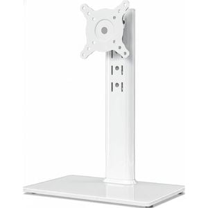 LCD Monitor Desk Stand for 13-32 Screens - Swivel, Height Adjustable, Holds up to 77lbs (White)