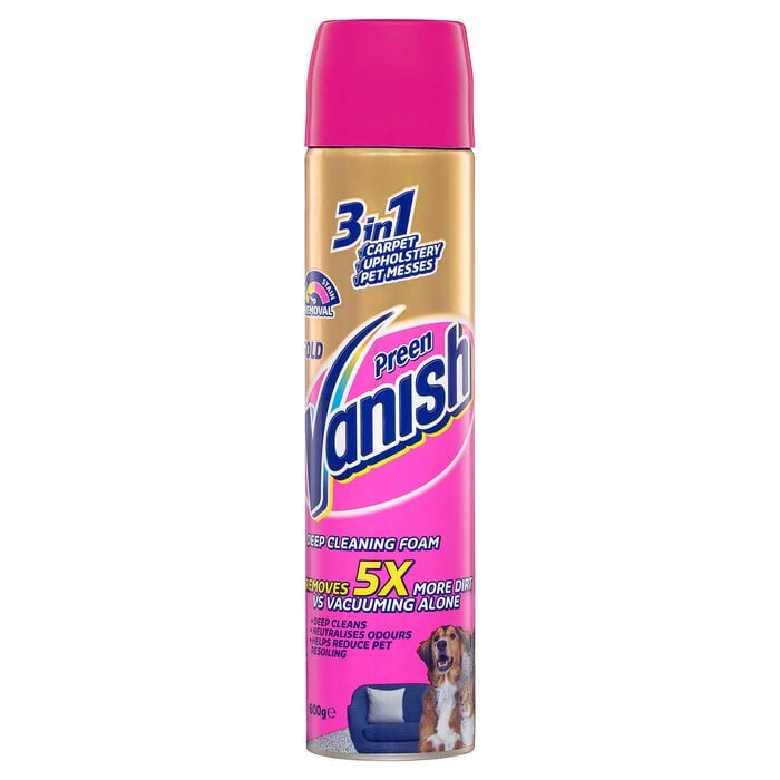 Vanish Preen 600g Gold 3-In-1 Deep Cleaning Carpet Foam