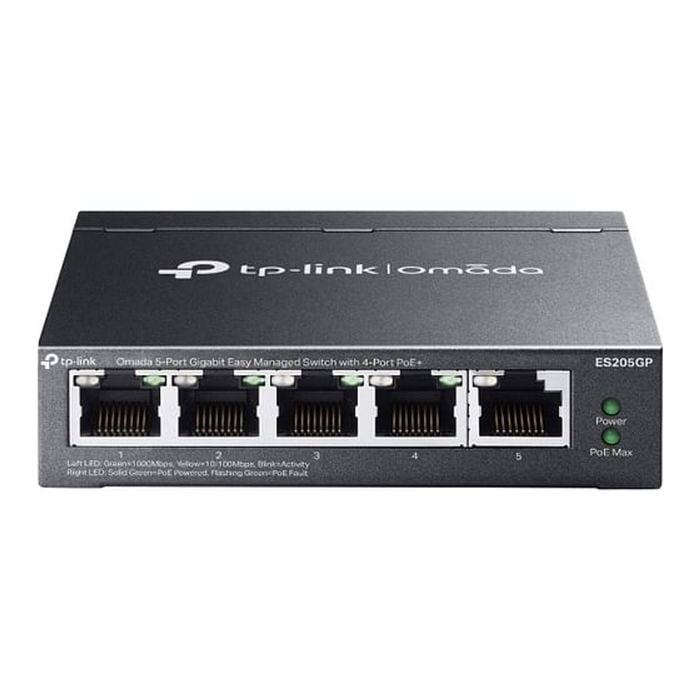 Tp-link Es205gp Omada 5-port Gigabit Easy Managed Switch With 4-port Poe+