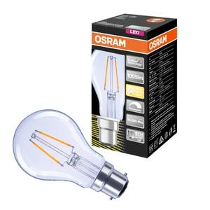 Osram 8.5W Warm White Dimmable A Shape BC LED Filament Globe