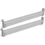 Lugna 568mm Silver Hanging Rail 2 Pack - To Suit 600mm Cabinet Shell