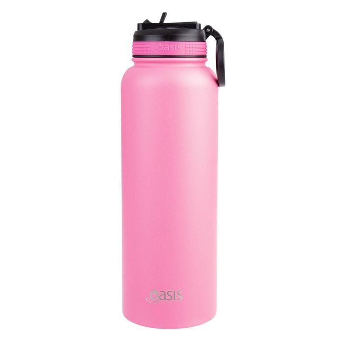 Oasis Stainless Steel Insulated Challenger Sports Bottle 1.1L Neon Pink