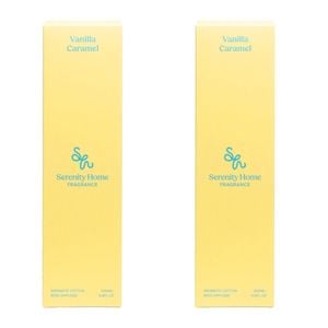 2PK Serenity Vanilla Caramel Scent Home Fragrance Reed Diffuser Bottle 200mL