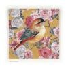P&P Bird Canvas Print - Elegant Modern Wall Art for Living Room, Bedroom & Office Decor 50x50cm