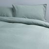 Canningvale Vintage Size Super King Cotton Quilt Cover Set Forest Green Melange
