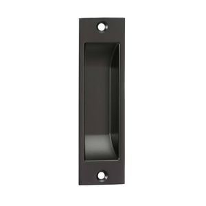 Lemaar 115 x 34mm Black Square Flush Pull