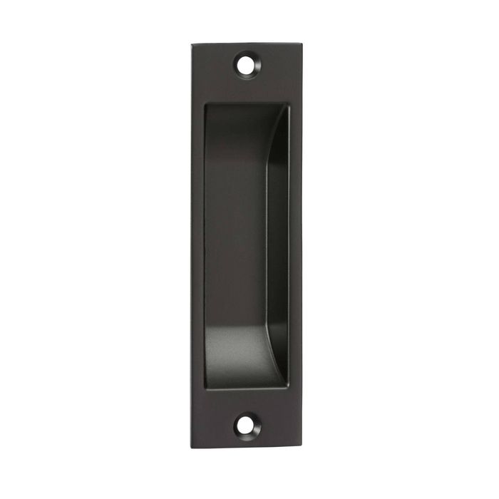 Lemaar 115 x 34mm Black Square Flush Pull