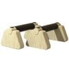 NNEOBA 50cm Wooden Push-Up Bars Beech Wood Brown