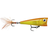 Rapala XLight Finesse Pop 4cm Hard Body Topwater Fishing Lure Gold Fluorocrescent Red