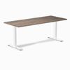 Desky Fixed Height Melamine Office Desk White Frame 180cm