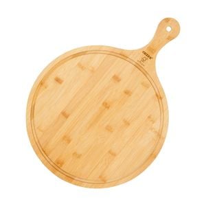 COZZE Round Bamboo Board with Handle