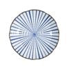 Tokyo Design Plate Natsu Tokusa Blue Stripe Porcelain Microwave Safe 22cm