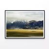 Mountains, Clouds & Grass  Print 100% Australian Made 90x60cm  (Poster)