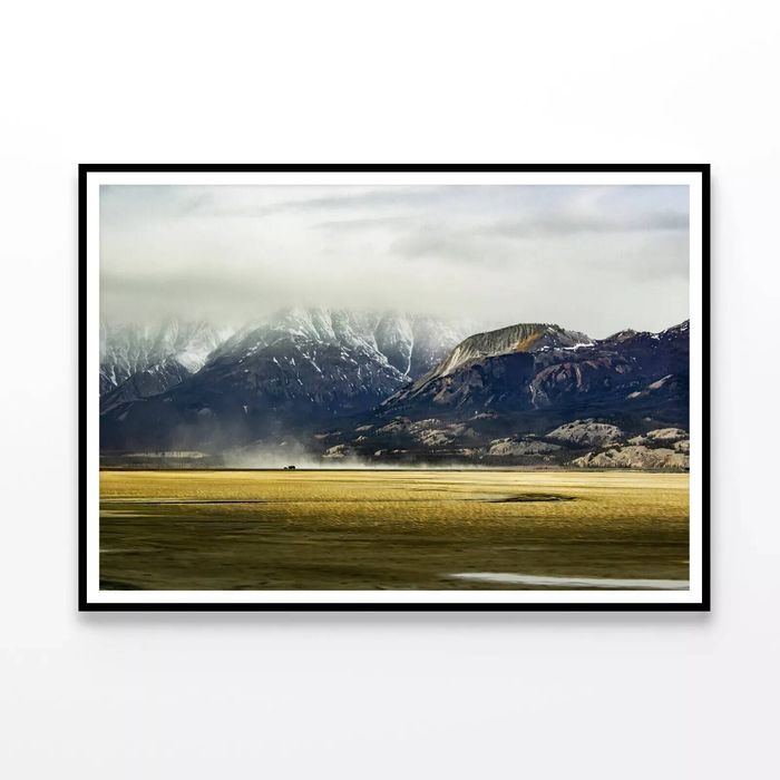 Mountains, Clouds & Grass  Print 100% Australian Made 90x60cm  (Poster)