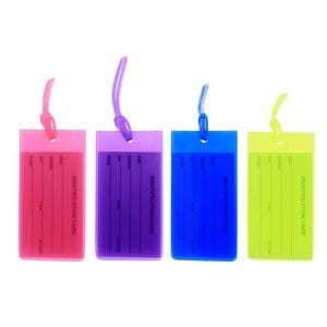 Set of 4  Jelly Luggage Tags for Travel Suitcases & s