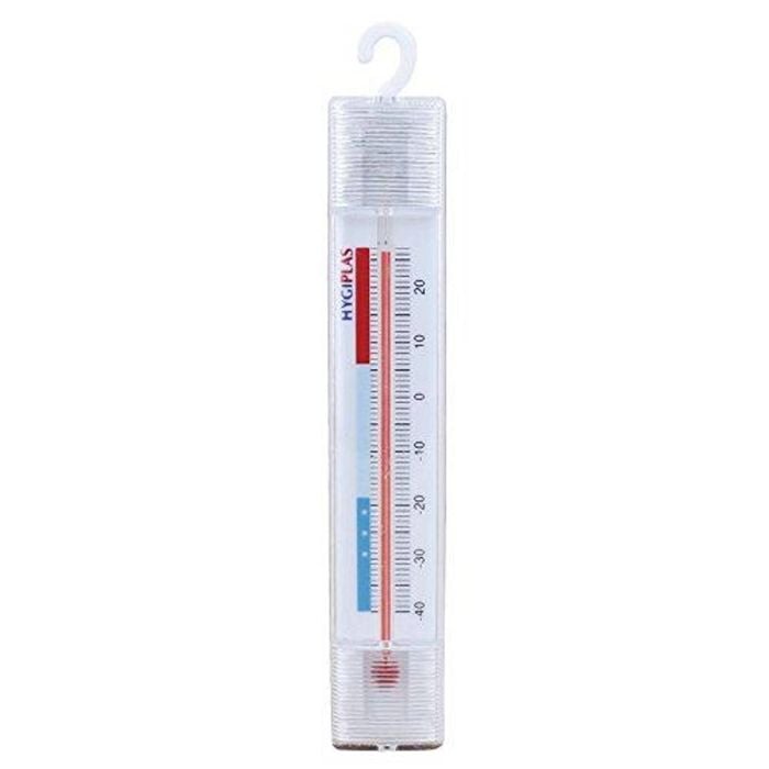 Hygiplas Hanging Fridge Freezer Thermometer J211 Colour Coded Zones 141mm Commercial Kitchen Storage