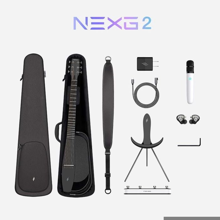 Enya NEXG V2 Carbon Fibre Smart Audio Acoustic Guitar - Deluxe Version - Black