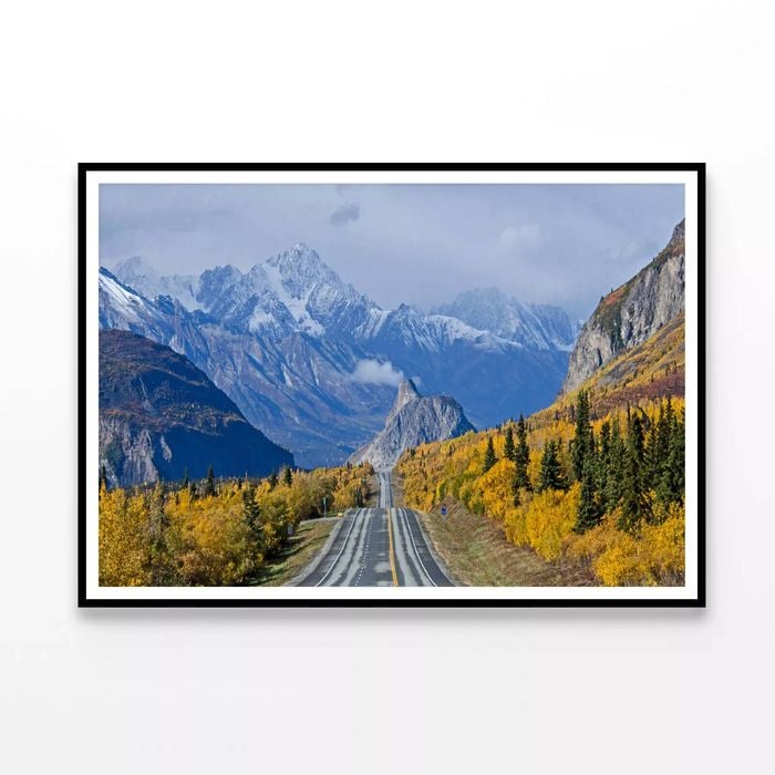 Road Winding Mountainous  Print 100% Australian Made 90x60cm  (Poster)