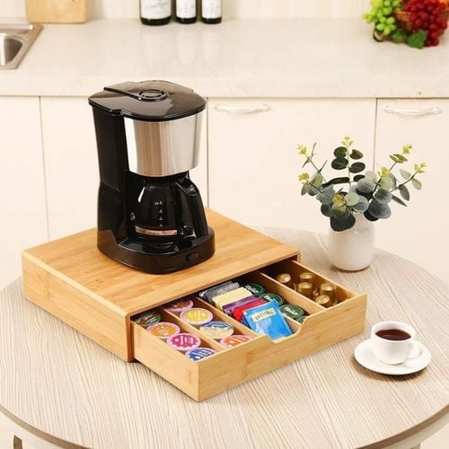 Carla Home Bamboo K cup Coffee Pod Holder Storage Organizer Bunnings Australia