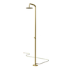 Alfresco Water Brushed Brass, Freestanding Outdoor Shower, 316 Stainless Steel
