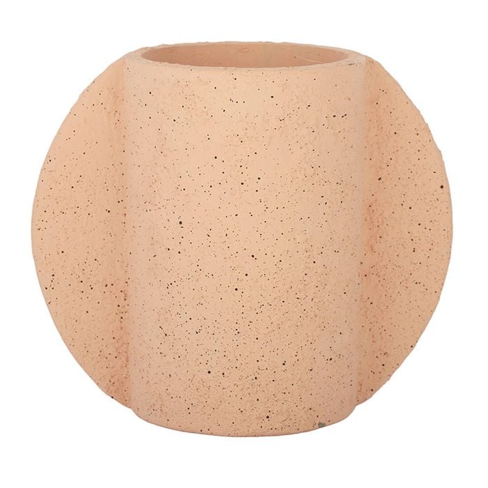 Coast To Coast Home Glider Cement Vase 25 x 21.5cm Coral