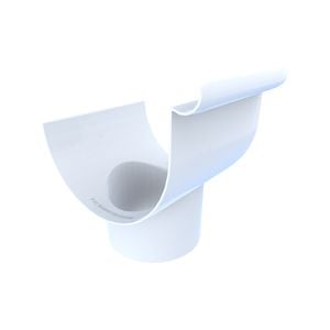 Marley 80mm White Typhoon Dropper Outlet - White