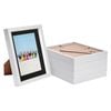 Nicola Spring 8" X 10" White 3d Box Photo Frames - 5" X 7" Mount - Pack Of 5