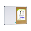 Whiteboard & Corkboard Combination  900x600mm