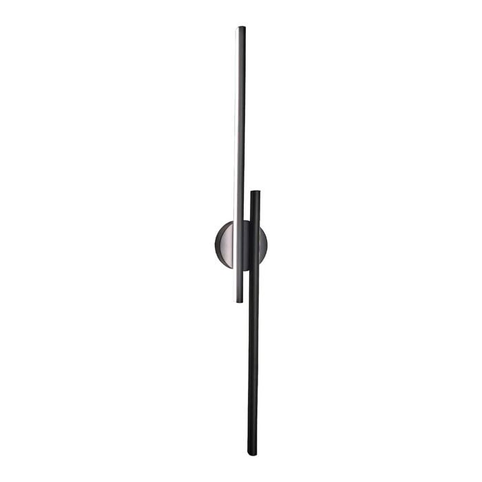 Cla Lighting Racha Interior Linear Led Tri‑cct Wall Light Black