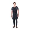 Urbanbar Theodore Linen Bib Apron Black 880mm Adjustable Straps Hospitality Uniform