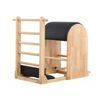 TOPONE Oak Wood Frame Pilates Ladder Barrel MN-004 - Black
