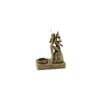 Willow & Silk Alloy 19.5cm Antique Gold Fairy Tealight Candle Holder