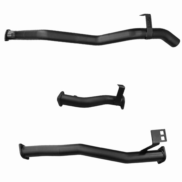 Ignite Exhausts Dpf Back For Toyota Landcruiser 76 Series V8 Wagon 3" With Pipe Only Black Aluminised Steel