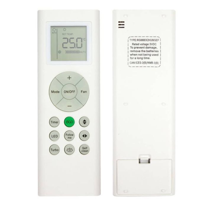 SupRShield Midea RG66B3 Air Conditioner Remote Control