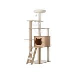 Alopet 145cm Cat Tree Tower Scratching Post Scratcher Detachable House